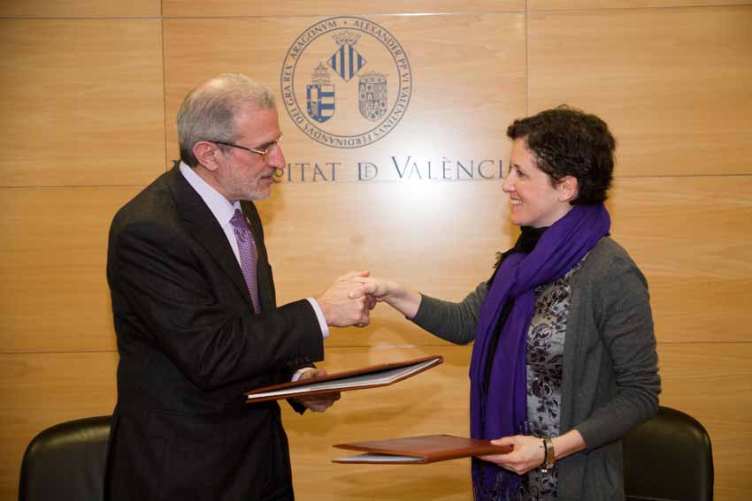 D'esquerra a dreta, Esteban Morcillo i Alma María Palau